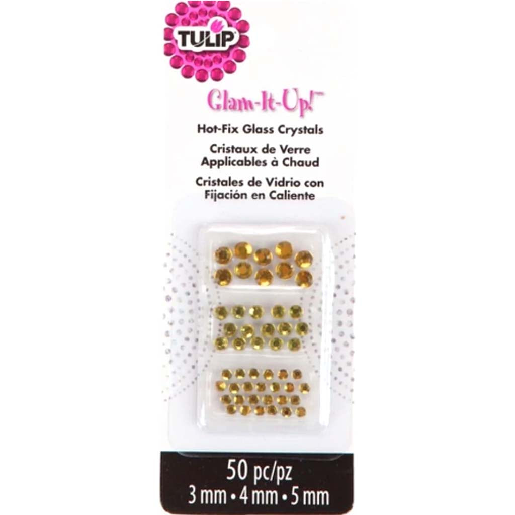 TULIP GLAM IT UP HOT FIX GLASS CRYSTALS 50CT