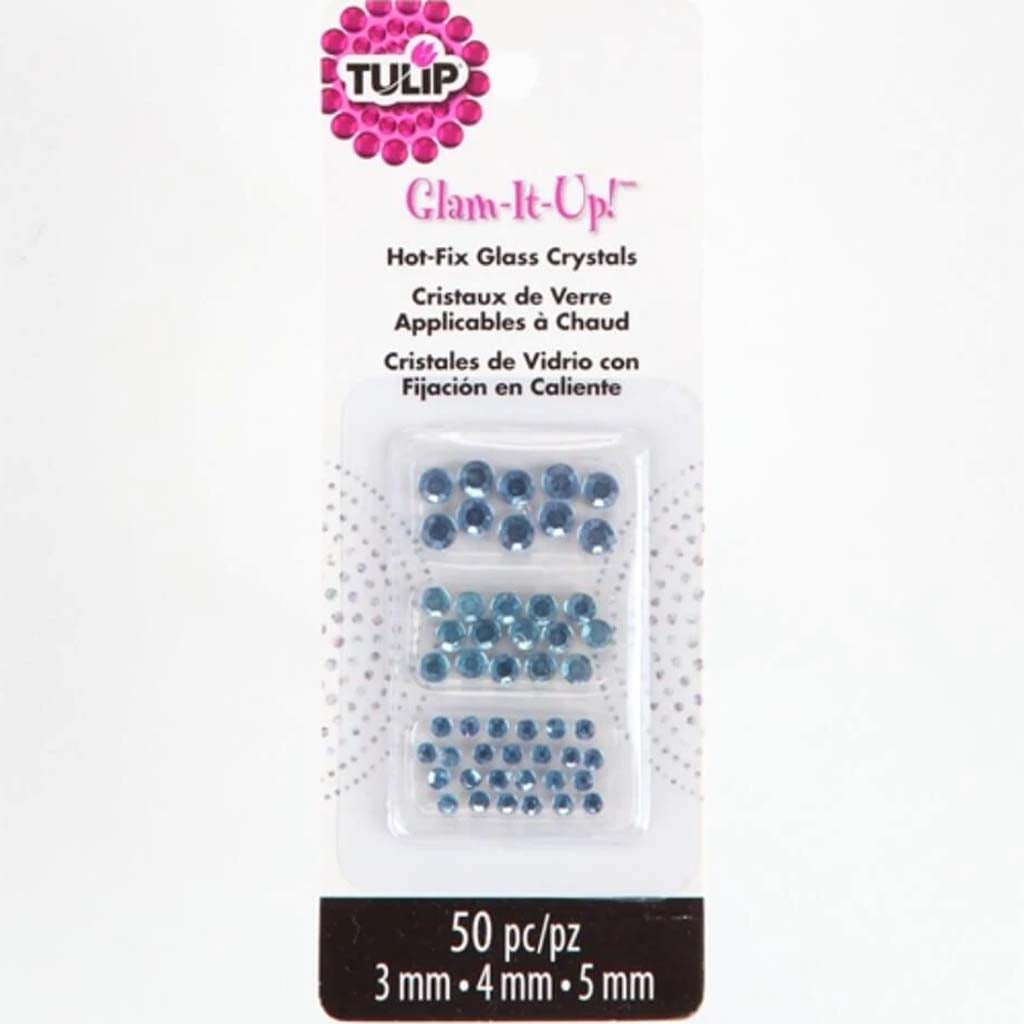 TULIP GLAM IT UP HOT FIX GLASS CRYSTALS 50CT