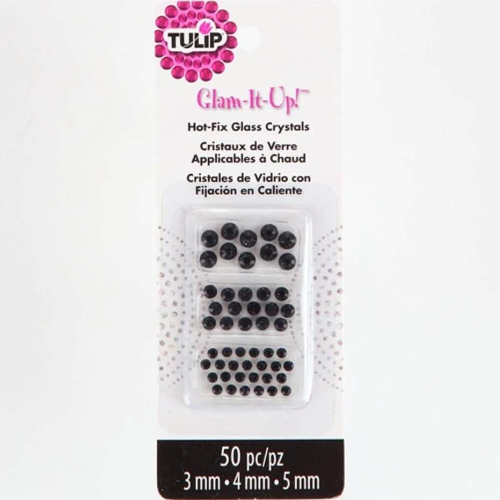 TULIP GLAM IT UP HOT FIX GLASS CRYSTALS 50CT