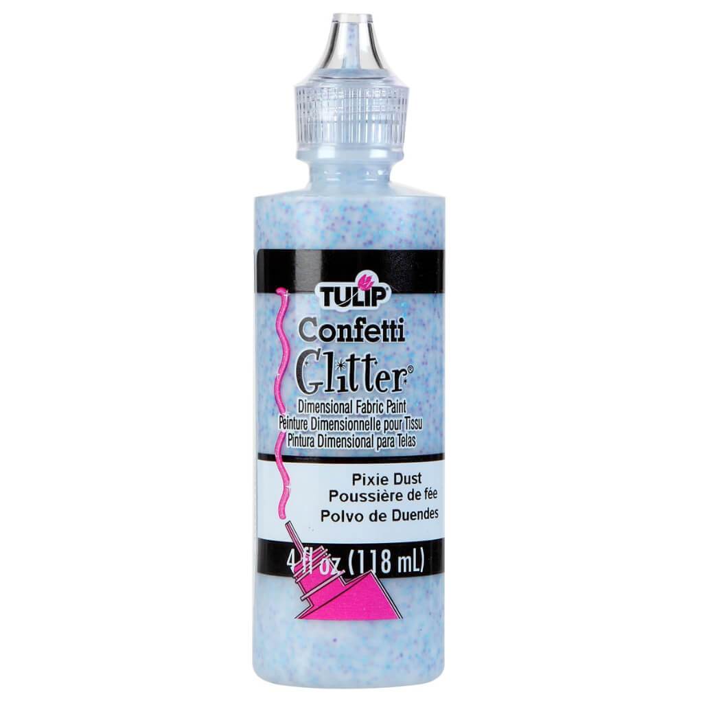 TULIP DIMENSIONAL FABRIC PAINT GLITTER PATRIOT 4OZ