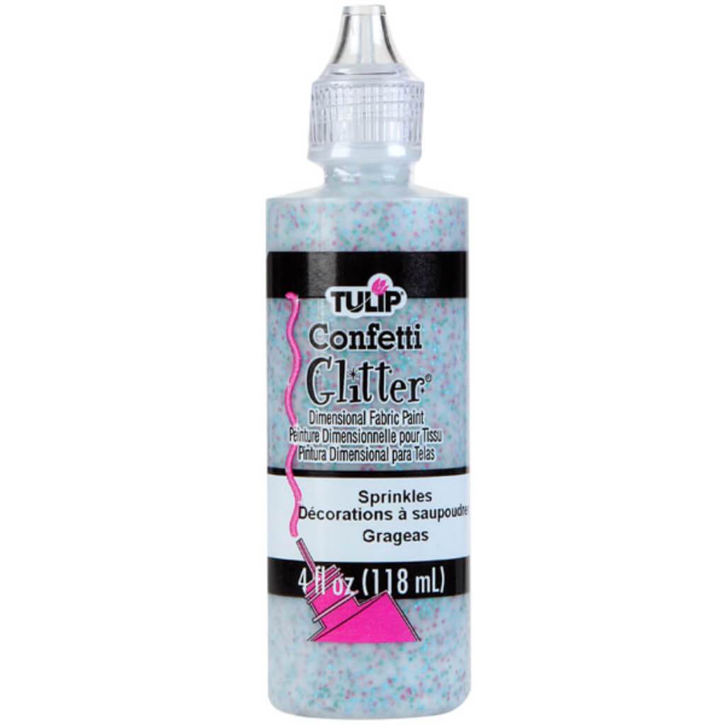 TULIP DIMENSIONAL FABRIC PAINT GLITTER PATRIOT 4OZ