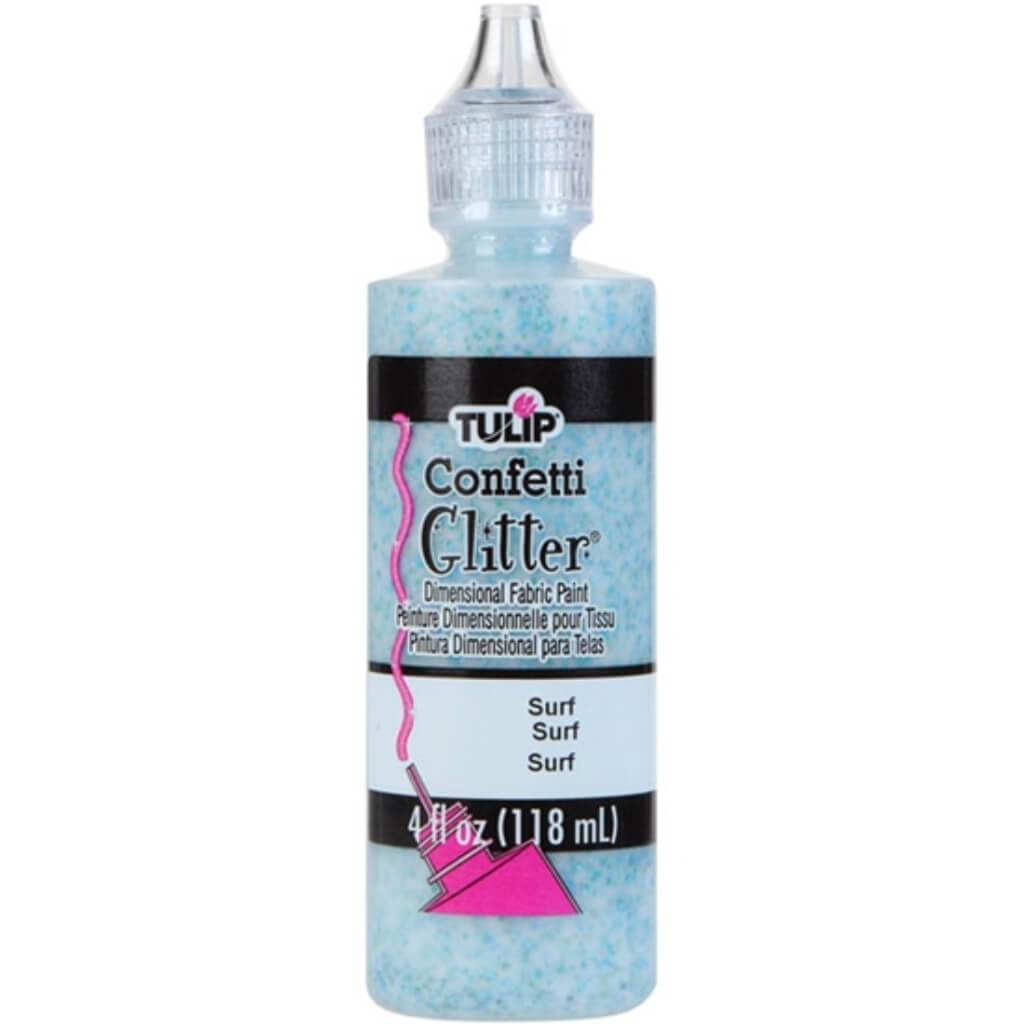 TULIP DIMENSIONAL FABRIC PAINT GLITTER PATRIOT 4OZ