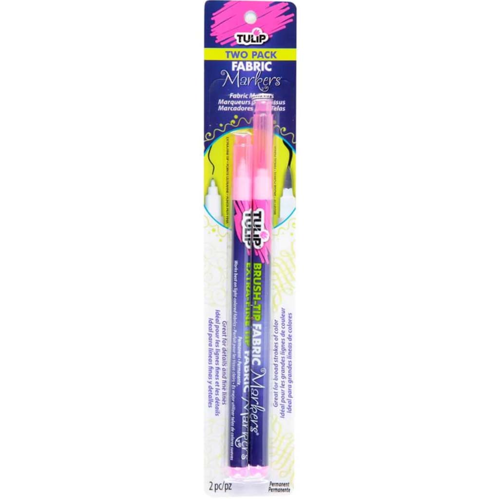 FABRIC MARKER BRUSH & EXTRA FINE DUAL TIP 2PC