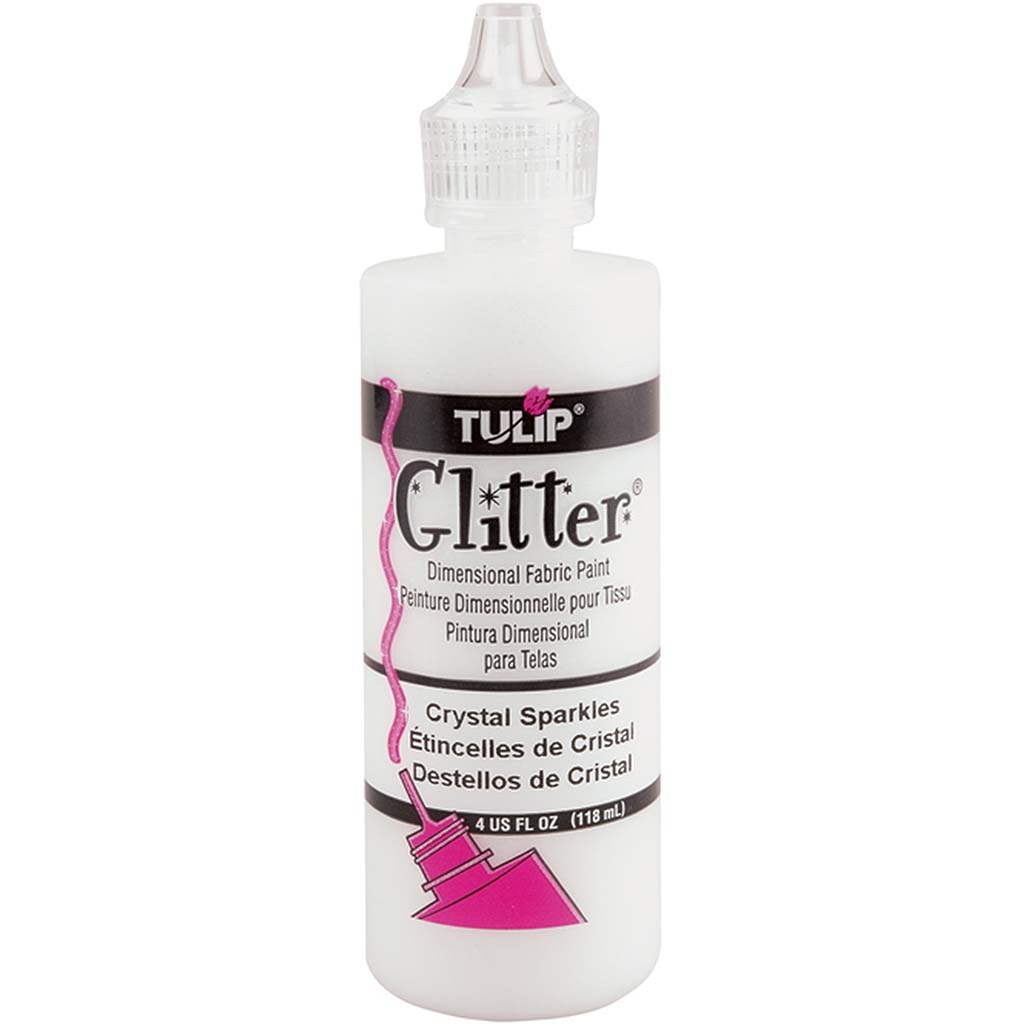TULIP DIMENSIONAL FABRIC PAINT GLITTER CRYSTAL SPARKLES 4OZ