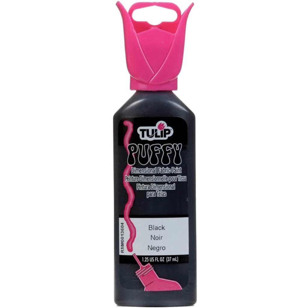 Tulip Dimensional Fabric Paint Puffy 1.25oz Black