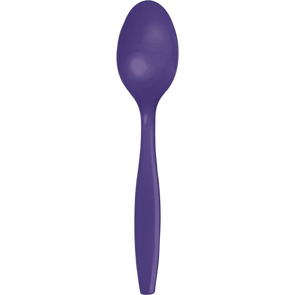 Plastic Spoons, Purple 