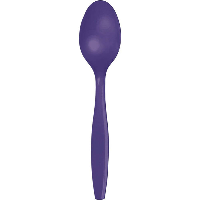 Plastic Spoons, Purple 