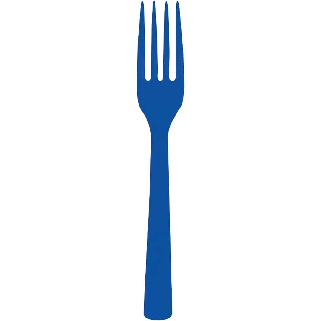 Plastic Fork Cobalt 