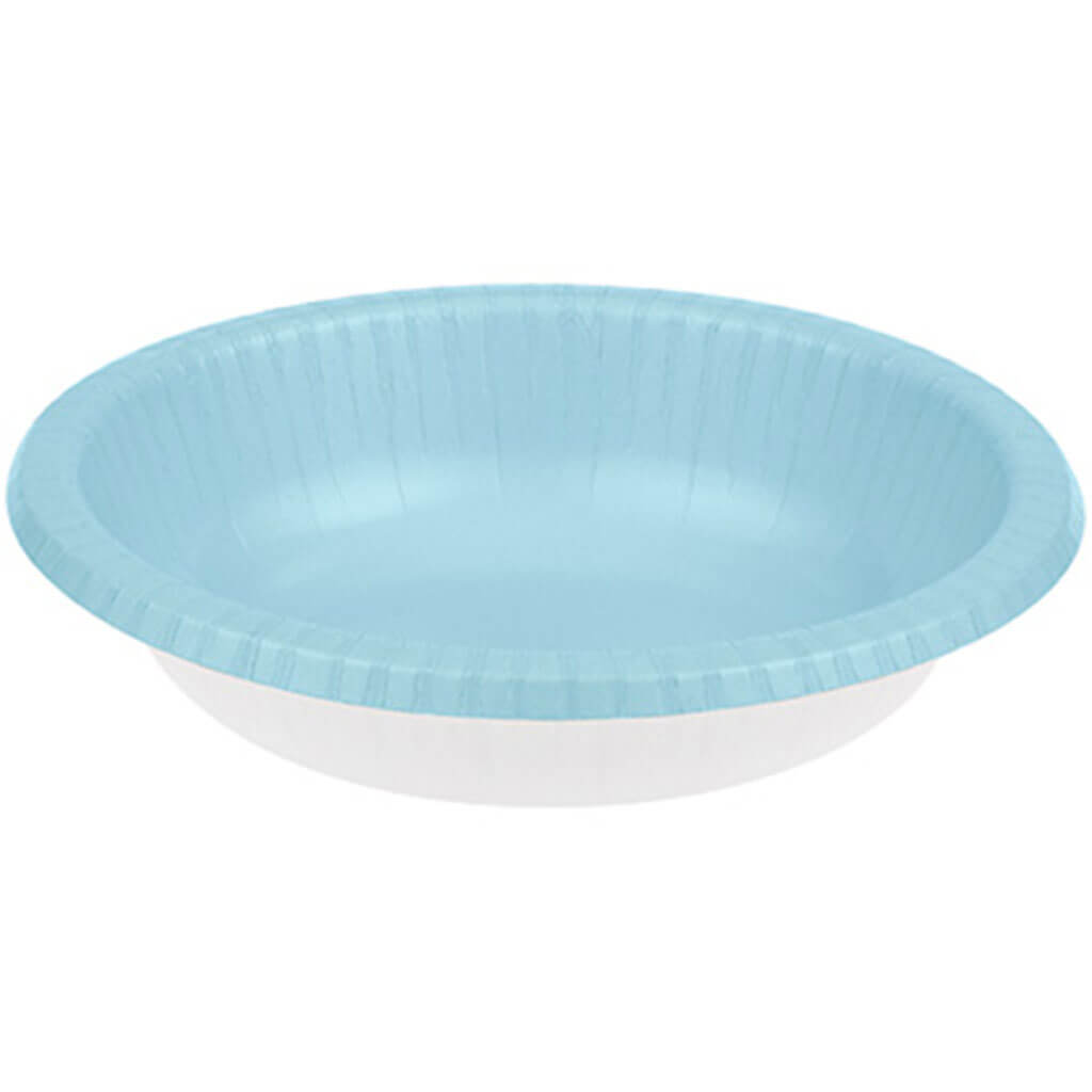 Pastel Blue Paper Bowls 20ct 20oz