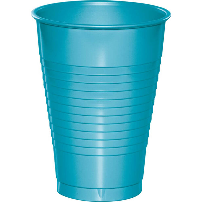 Plastic Cups 12oz, 20ct, Bermuda Blue 