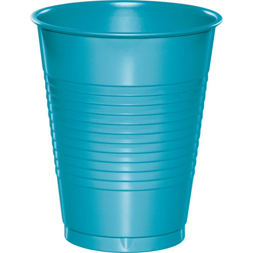 Plastic Cups 16oz, 20ct, Bermuda Blue 