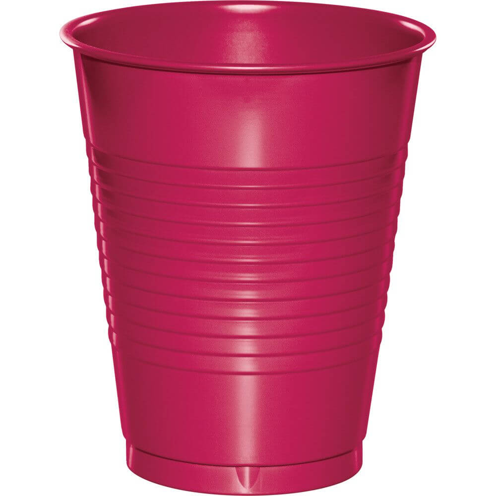 Plastic Cups 16oz, 20ct, Hot Magenta 