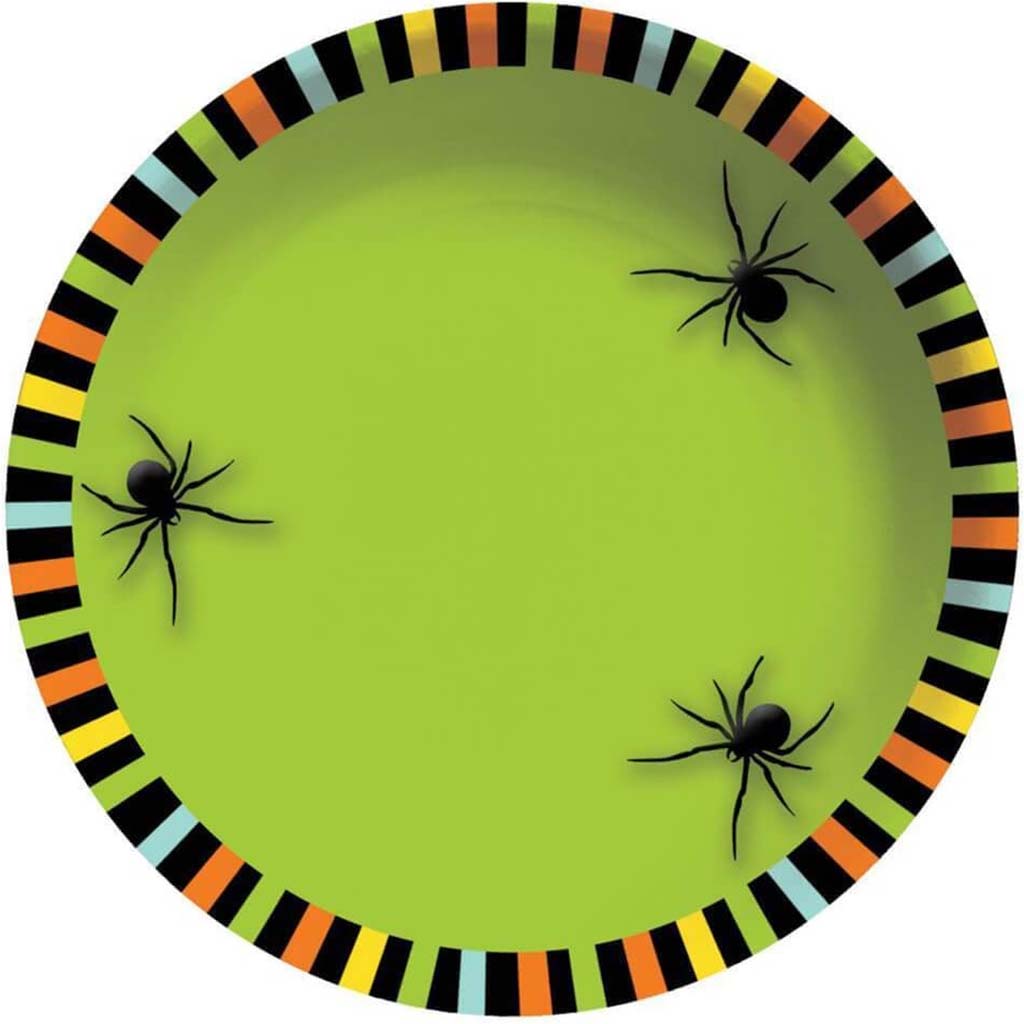 Plastic Bowl 6in Spooky Spiders 