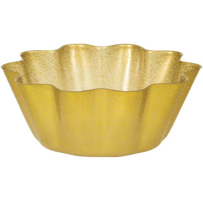 Bowl Flt 8" Thrm Gltz Gld 