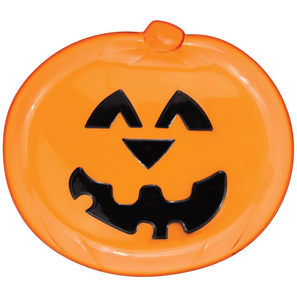 Plastic Serving Tray 12.5in x 11in, Pumpkin 