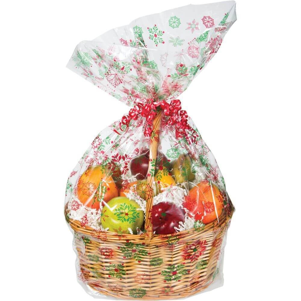 Bag Bskt Lg Snowflakes 