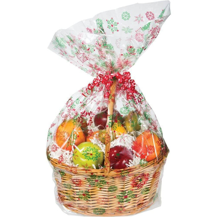Bag Bskt Lg Snowflakes 