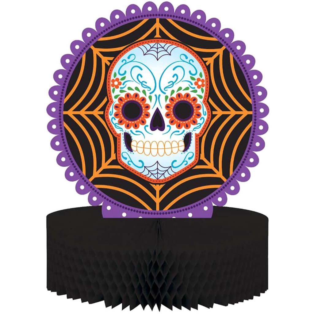 Honeycomb Centerpiece Skull Day of The Dead 