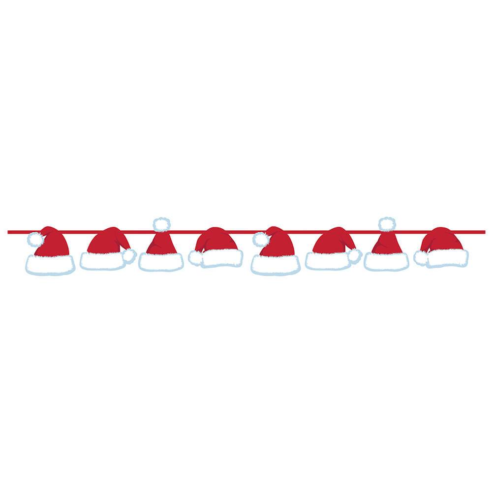 Santa Hats Ribbon Banner 