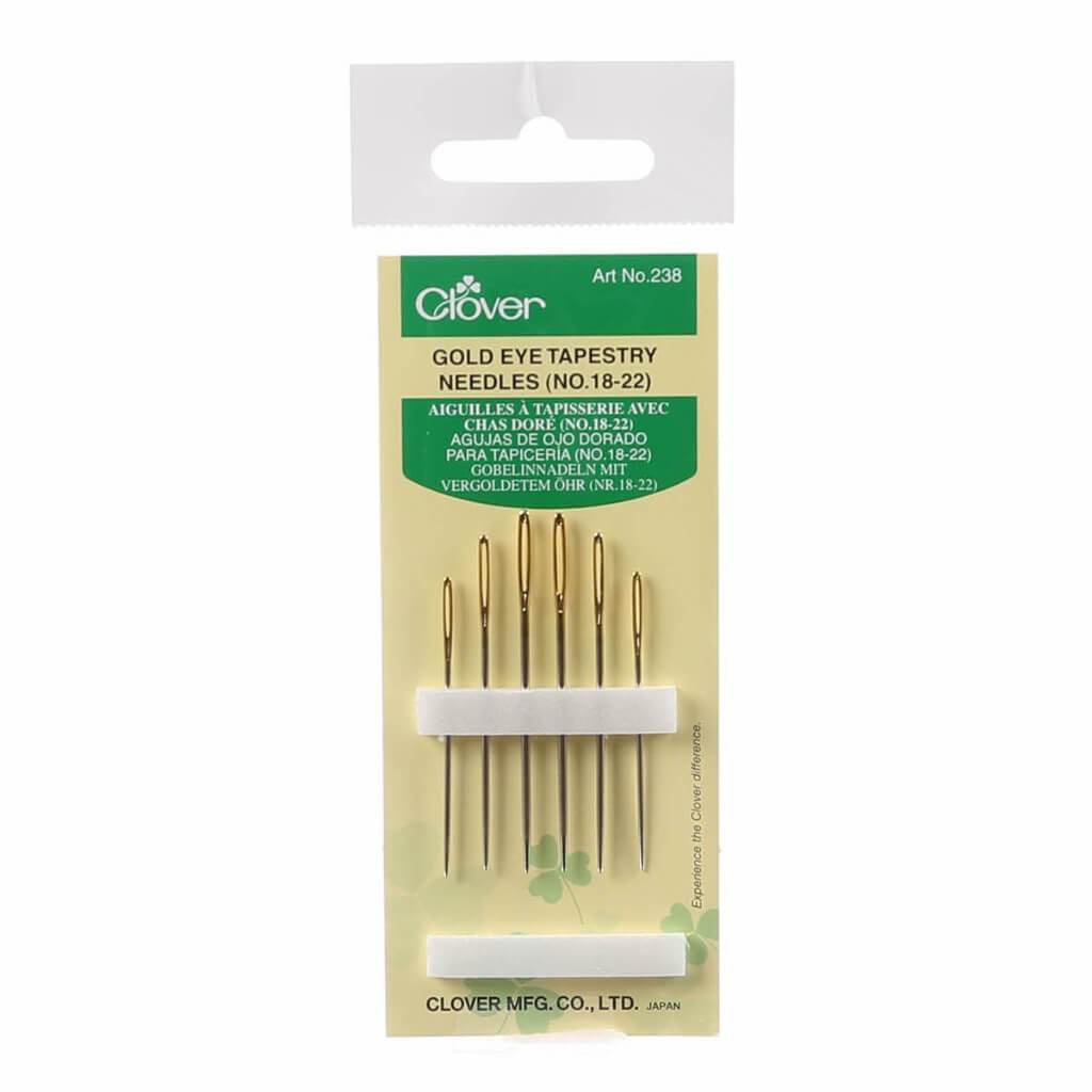 Gold Eye Tapestry Needles No. 18-22 