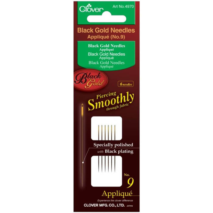 Black Gold Applique Needles No. 9 