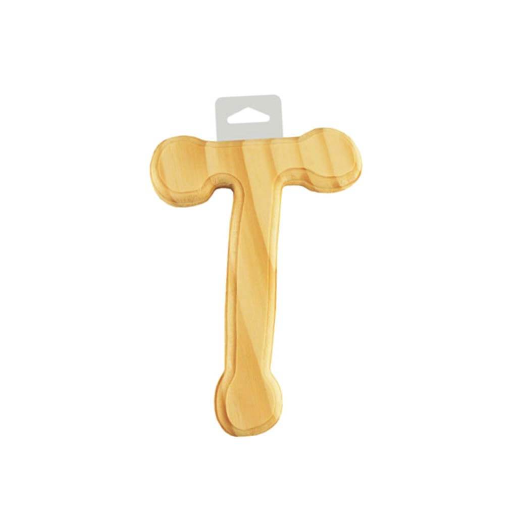 Wood Letters T 6in Natural