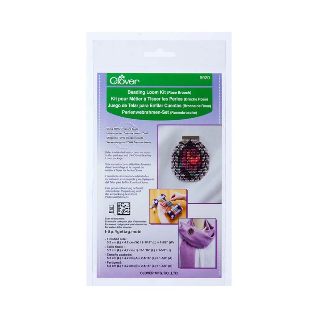 Beading Kit Rose Brooch 