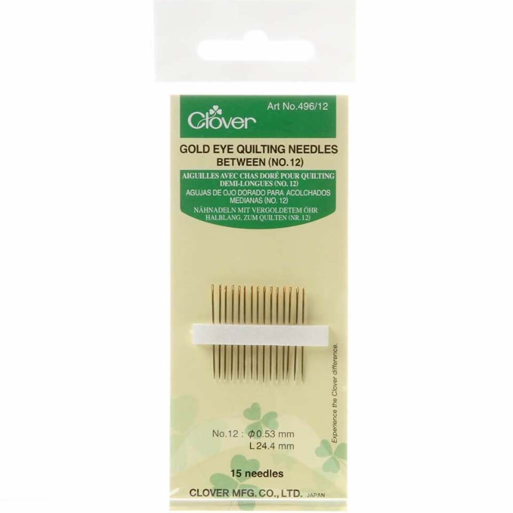 Clover Gold Eye Quilt Needles No.12 