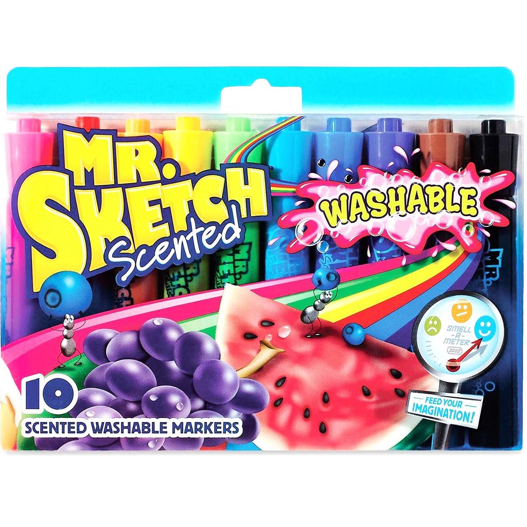 MR SKETCH SCENTED WASHABLE MARKER CHISEL TIP 10CT 