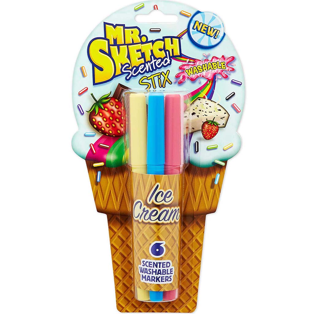 MR SKETCH SCENTED WASHABLE MARKER ICE CREAM 6CT 