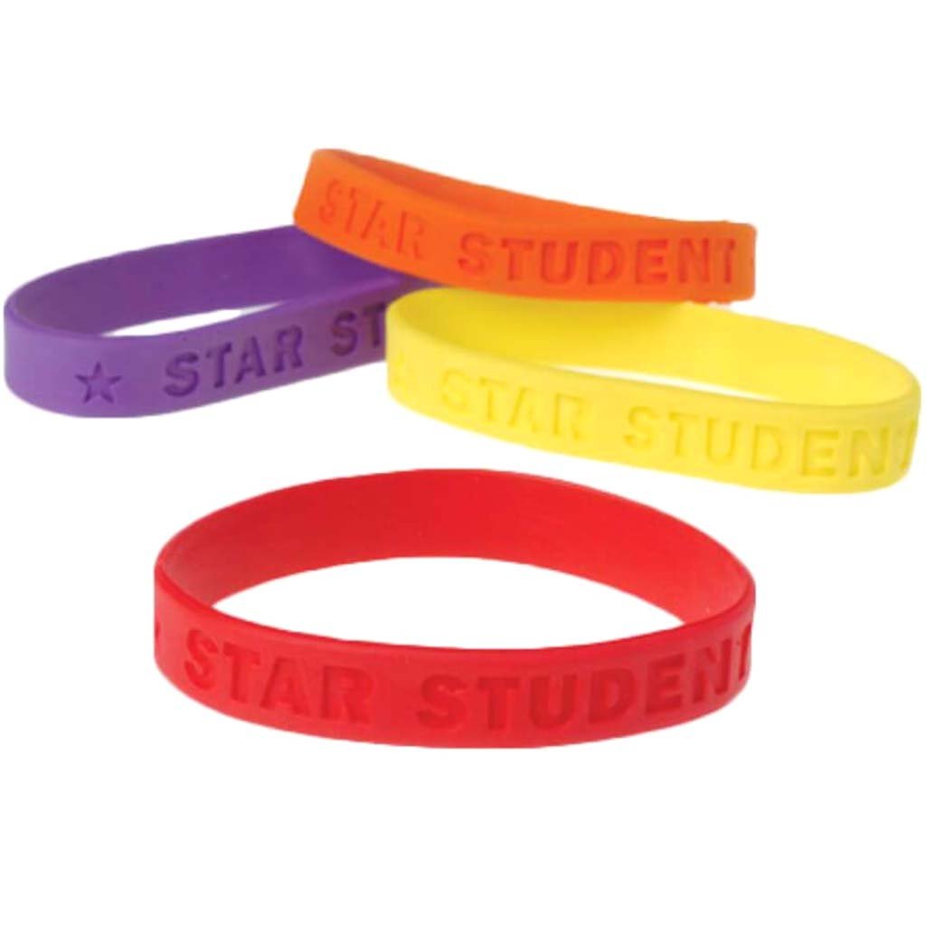 Star Student Rubber Bracelets 