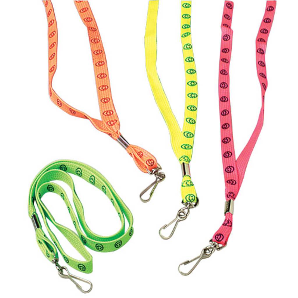 Neon Smile Lanyards 