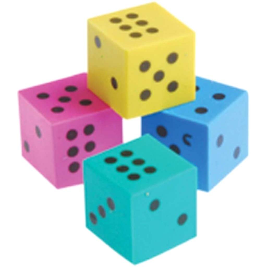 Dice Erasers 
