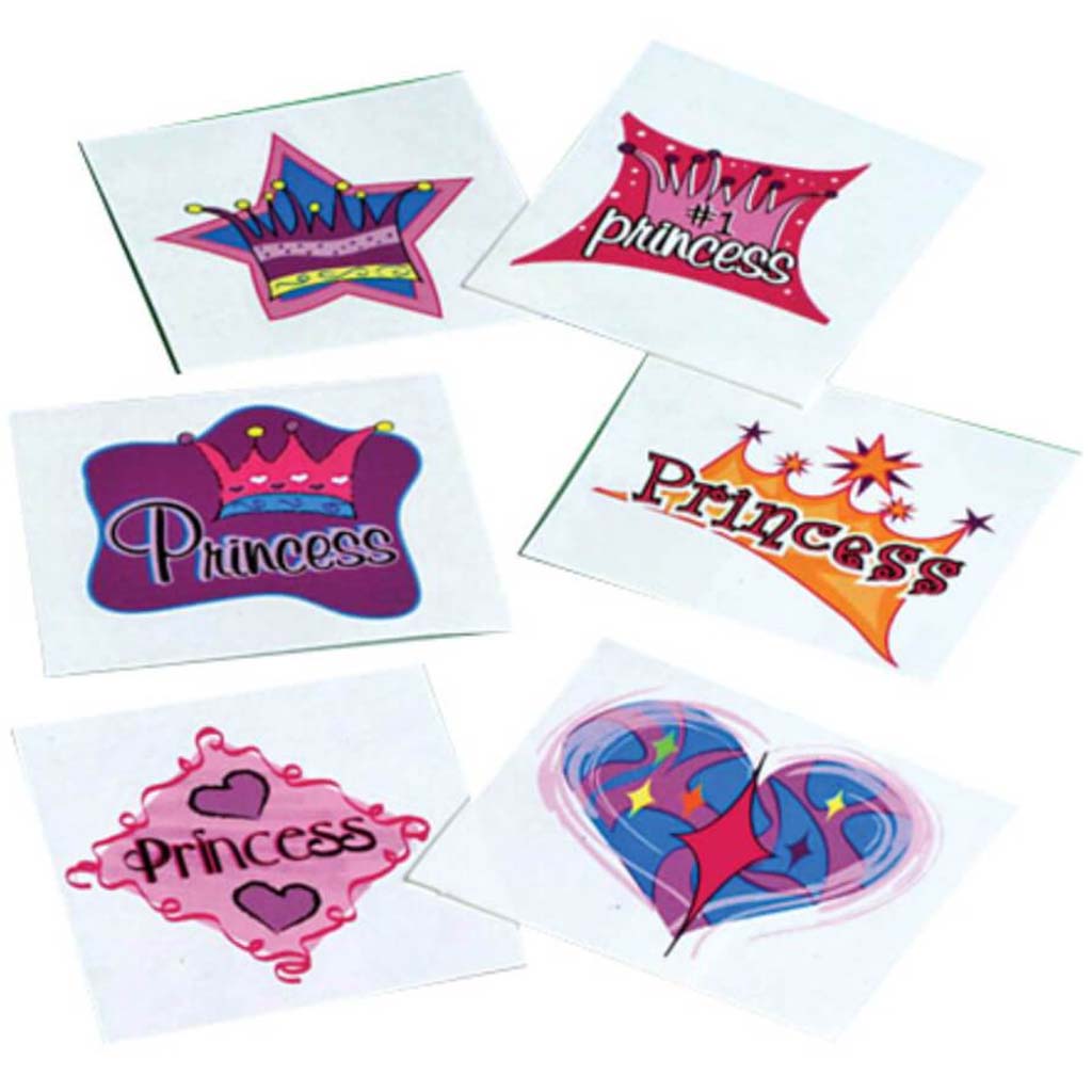 Princess Temporary Tattoos 