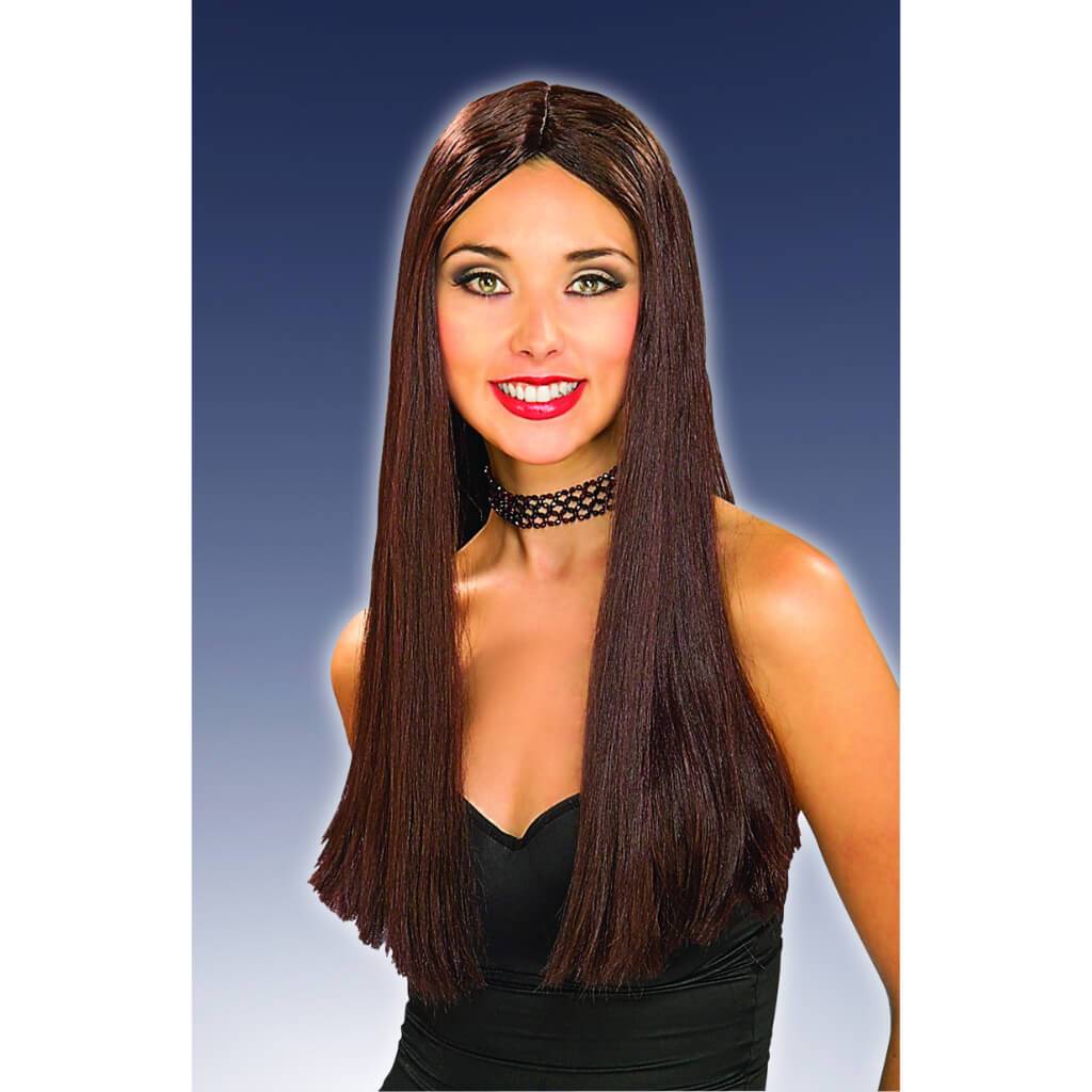 Long Brown Adult Wig