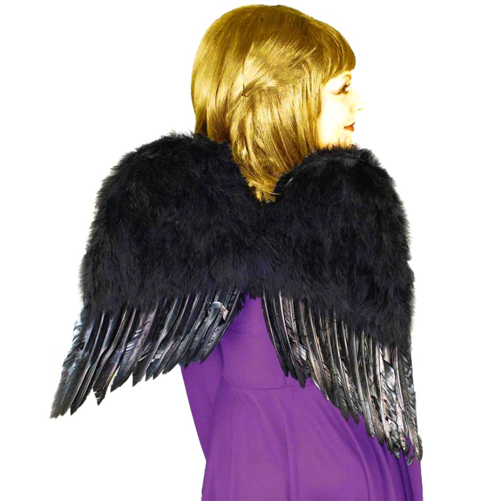 Feather Wings 20in Black