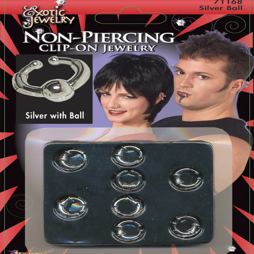 Ball Ring Non Piercing Clip-On Jewelry 