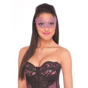 Lace Mask with Ribbon Ties