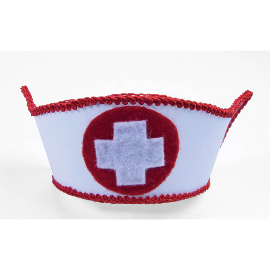 Nurse Mini Hat with Hairclips