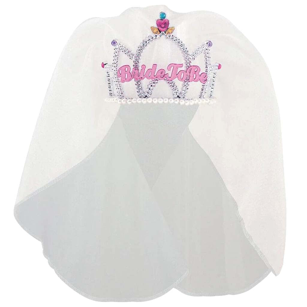 Tiara with Veil Bride To Be 