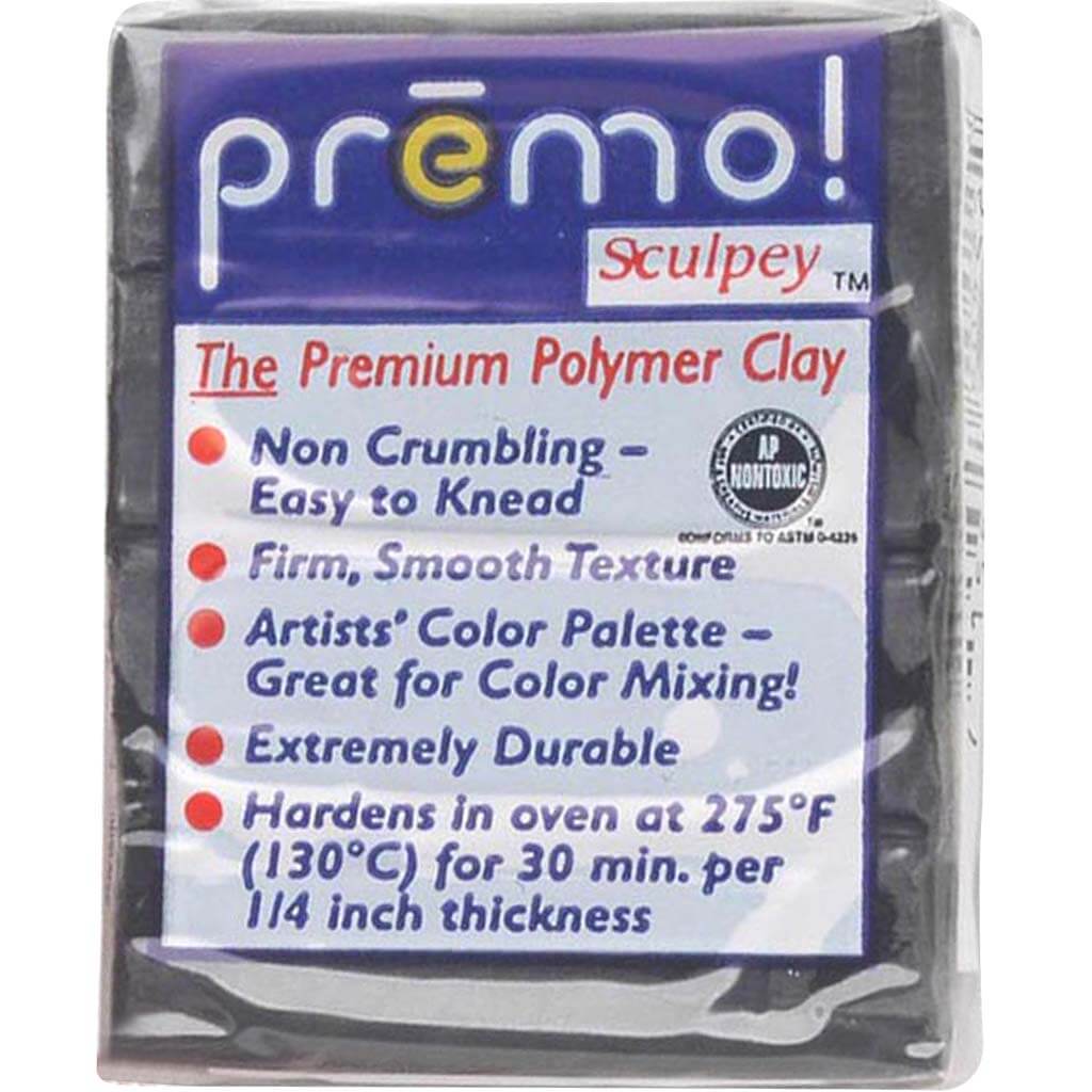 Sculpey Premo Polymer Clay Black 2oz