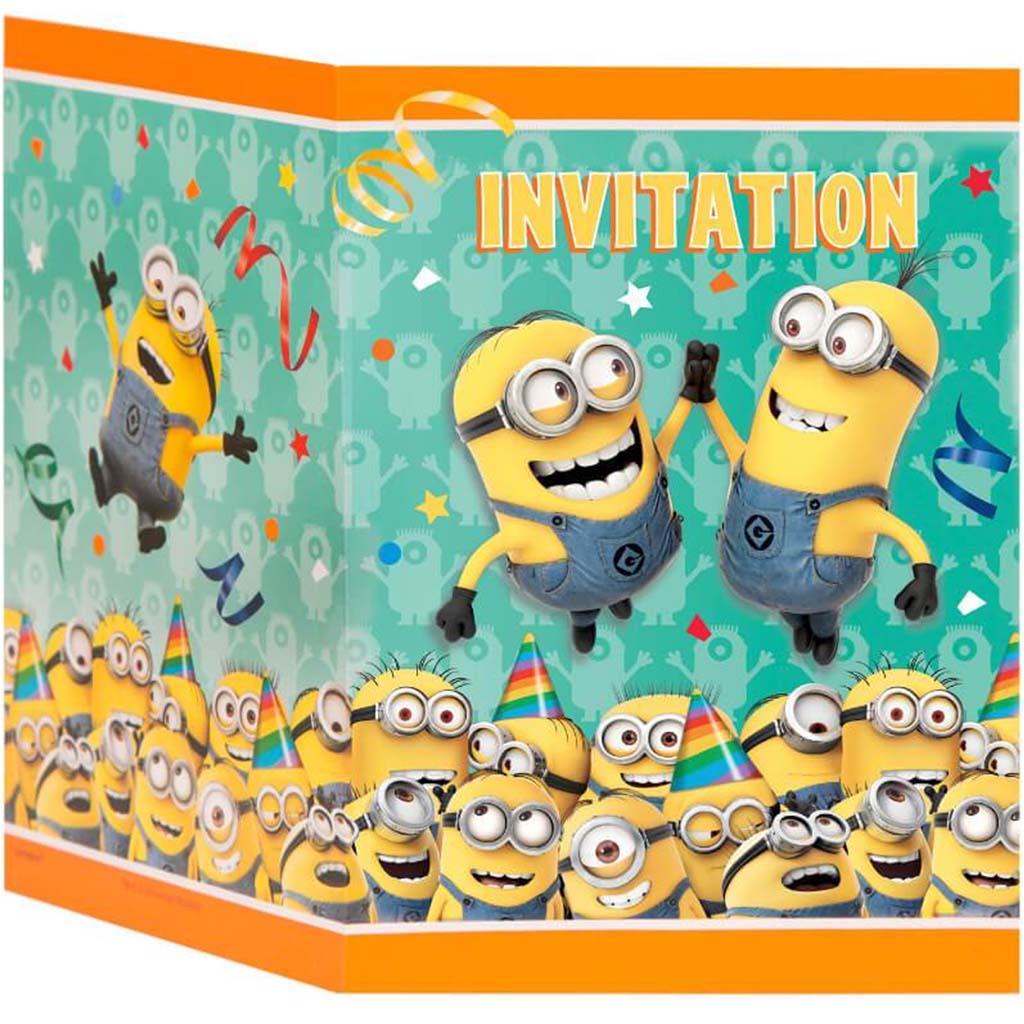 Despicable Me Invitations, 8ct 