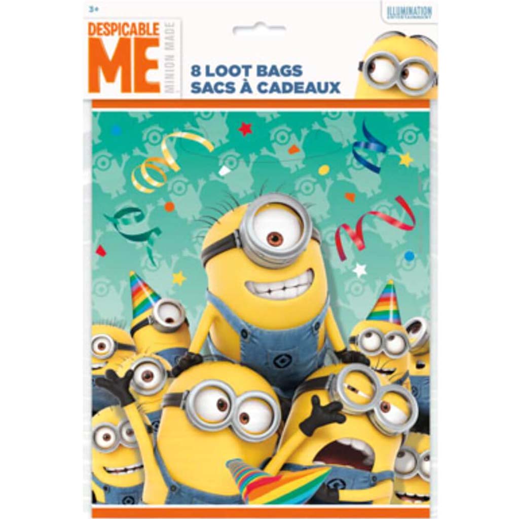 Despicable Me Loot Bags, 8ct 