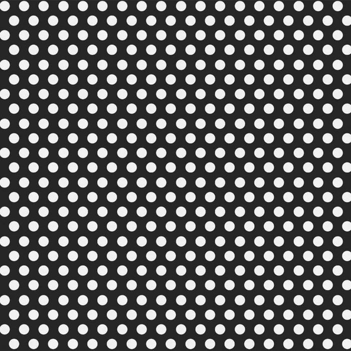 Gift Wrap 30in x 5ft, Midnight Black Dots 
