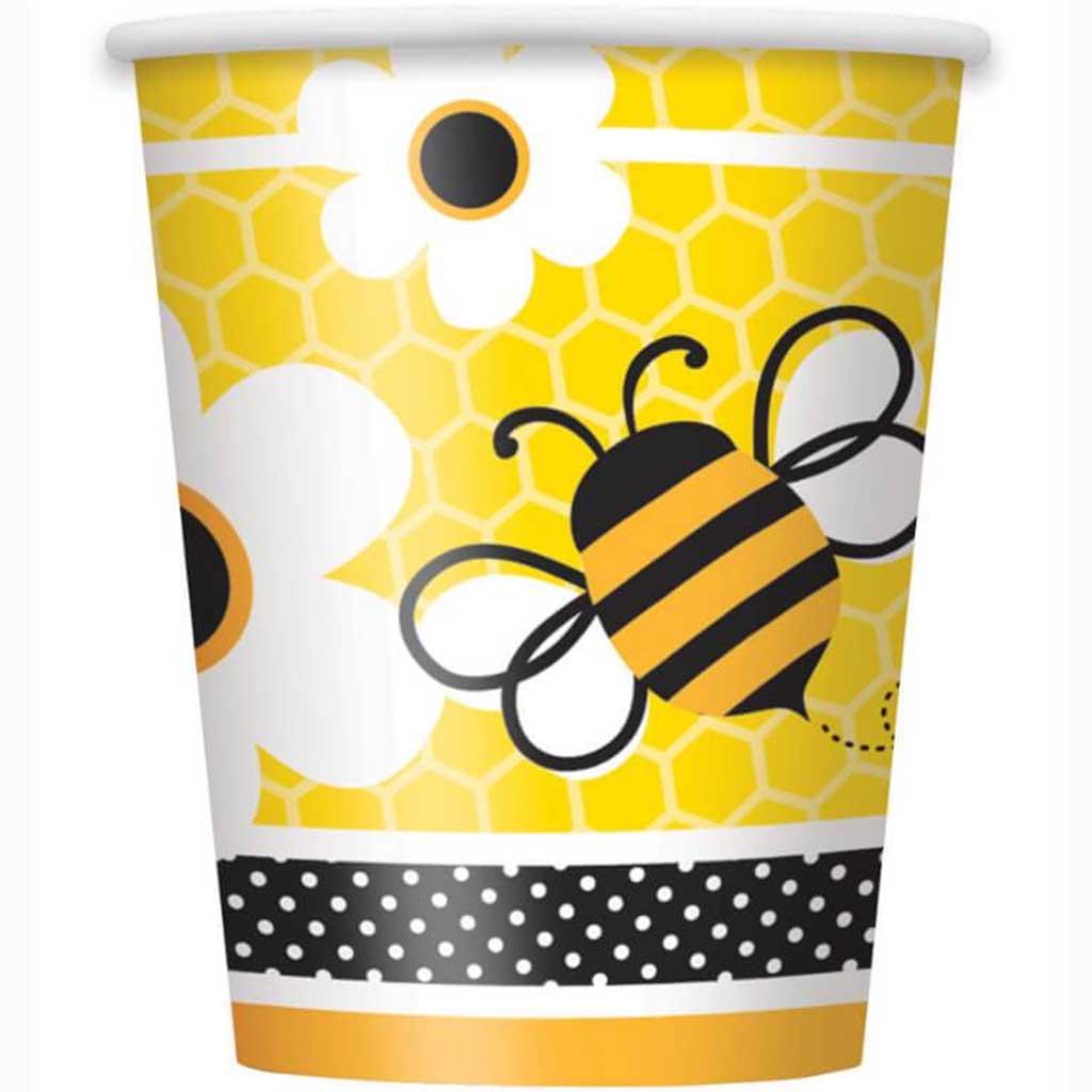 Busy Bees 9oz Paper Cups, 8ct 