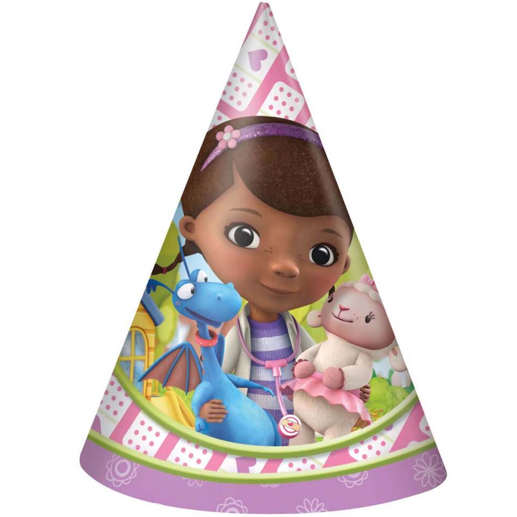 Doc McStuffins Party Hats, 8ct 