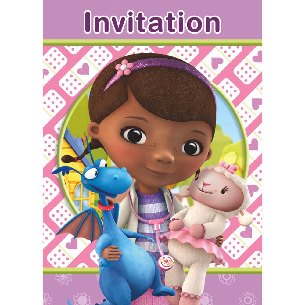 Doc McStuffins Invitations, 8ct 