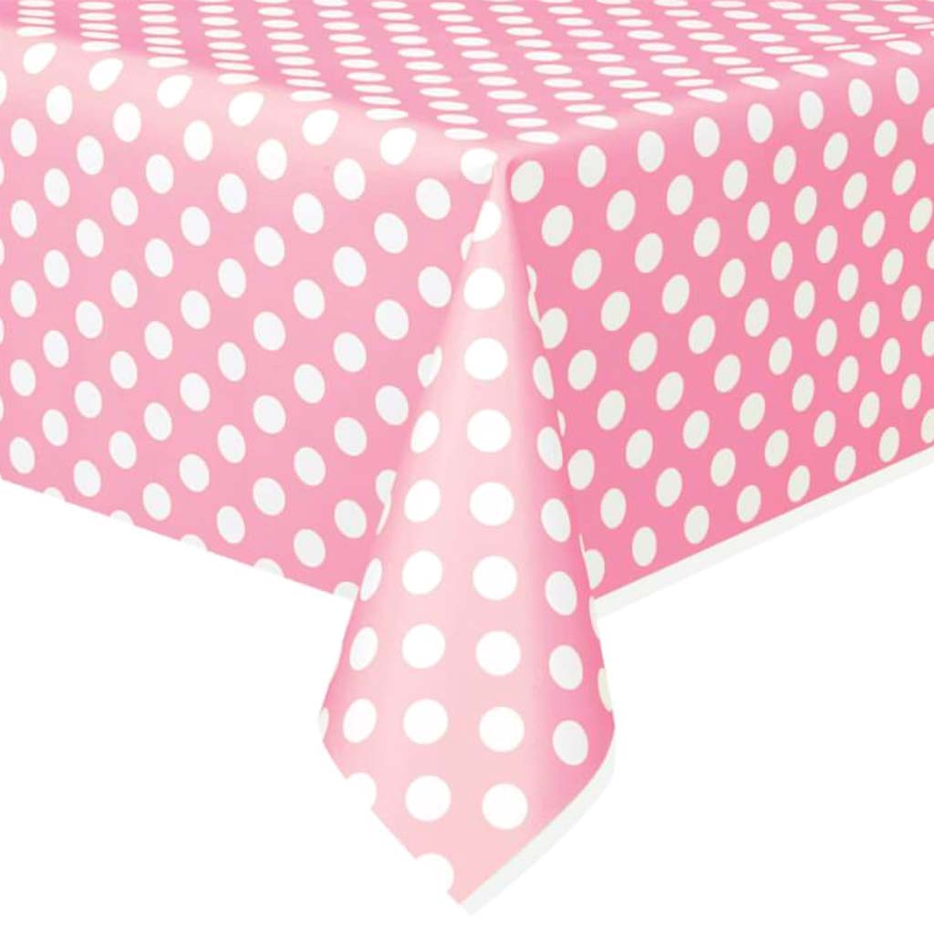 Rectangular Tablecover 54in x 108in, Lovely Pink Dots 