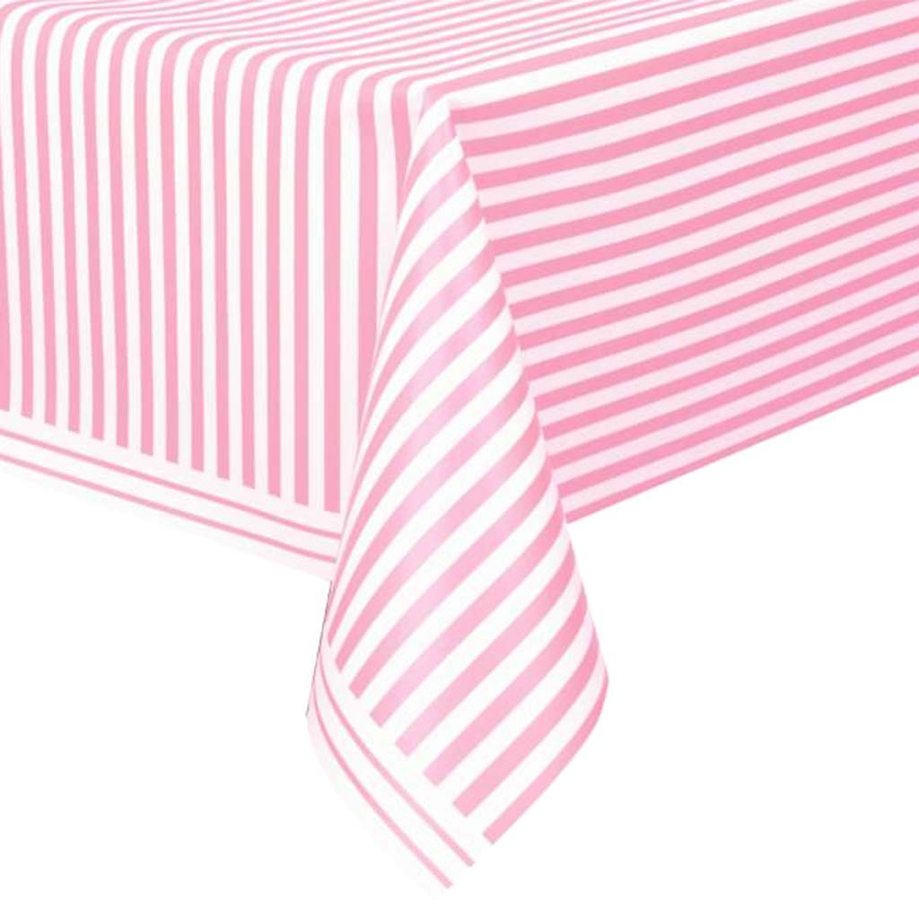 Rectangular Tablecover 54in x 108in, Lovely Pink Stripes 