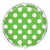 Lime Green Dots Foil Balloon, 18in